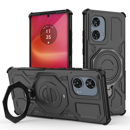 Deksel for Motorola Edge 50 Fusion, Techsuit, Carbon Shield Pro, Svart