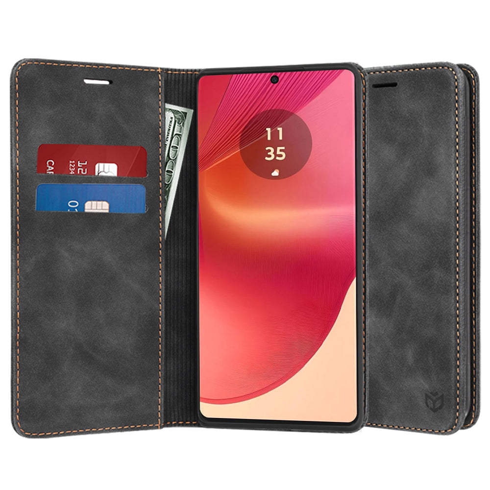 Deksel for Motorola Edge 50 Fusion, Techsuit, Confy, Svart