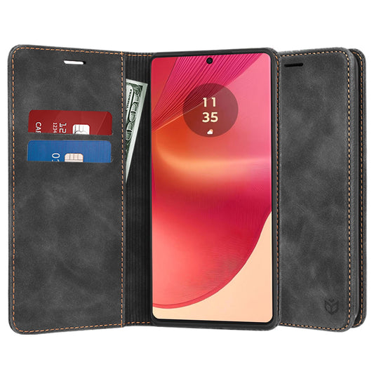 Deksel for Motorola Edge 50 Fusion, Techsuit, Confy, Svart