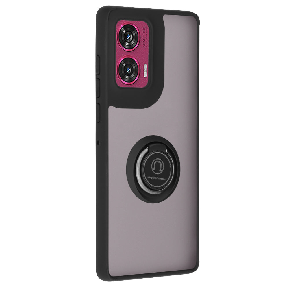 Deksel til Motorola Edge 50 Fusion, Techsuit, Glinth, Svart