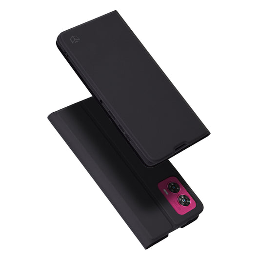 Deksel til Motorola Edge 50 Fusion, Techsuit, Magskin Book, Svart