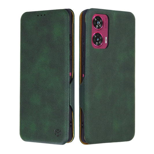 Deksel for Motorola Edge 50 Fusion, Techsuit, Safe Wallet Plus, Grønn