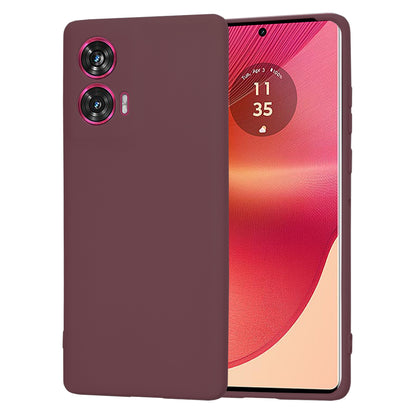 Deksel for Motorola Edge 50 Fusion, Techsuit, SoftFlex, Kirsebærrød