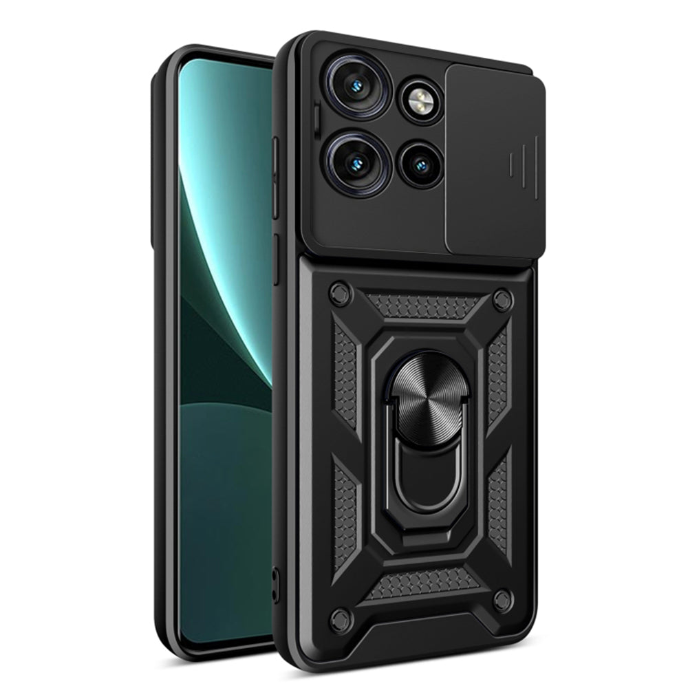 Deksel til Motorola Edge 50 Neo, Techsuit, CamShield, Svart