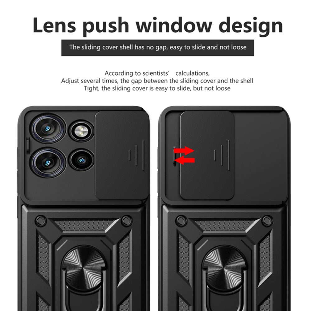 Deksel til Motorola Edge 50 Neo, Techsuit, CamShield, Svart