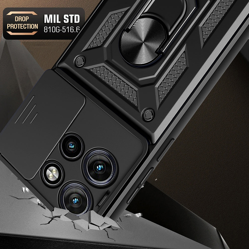 Deksel til Motorola Edge 50 Neo, Techsuit, CamShield, Svart