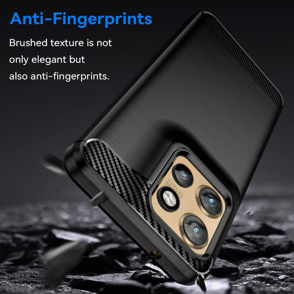 Deksel til Motorola Edge 50 Neo, Techsuit, Karbon, Svart