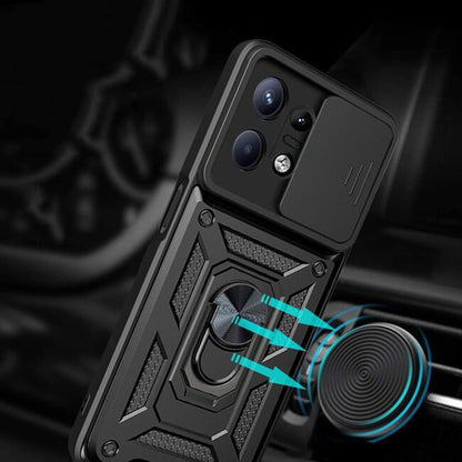 Deksel for Motorola Edge 50 Pro, Techsuit, CamShield, Svart