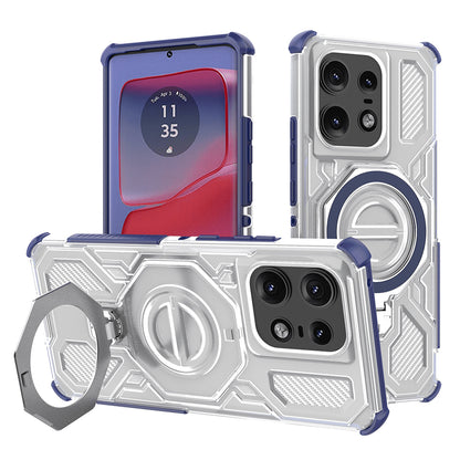 Deksel for Motorola Edge 50 Pro, Techsuit, Carbon Shield Pro, Blå