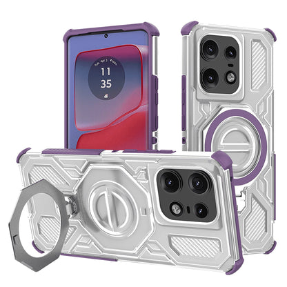 Deksel for Motorola Edge 50 Pro, Techsuit, Carbon Shield Pro, Lilla