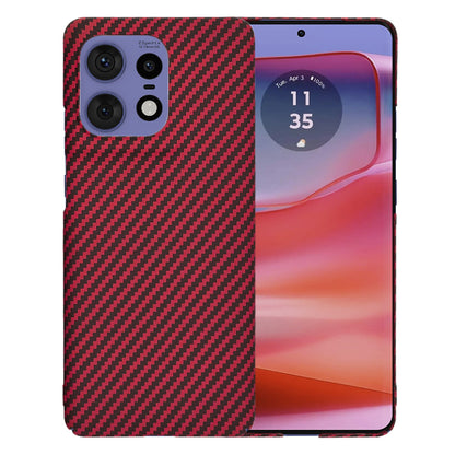 Deksel til Motorola Edge 50 Pro, Techsuit, Carbonite FiberShell, Rød