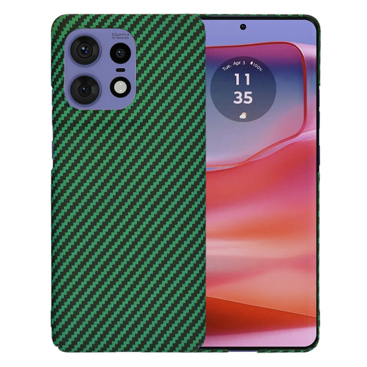 Deksel for Motorola Edge 50 Pro, Techsuit, Carbonite FiberShell, Grønn