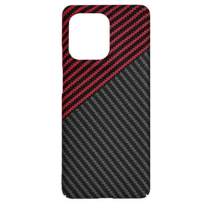 Deksel for Motorola Edge 50 Pro, Techsuit, Carbonite FiberShell, Svart Rød