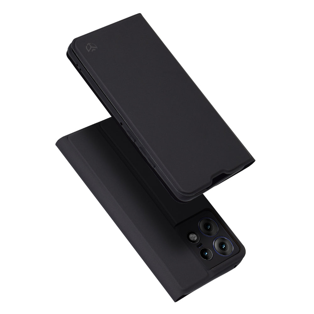 Deksel for Motorola Edge 50 Pro, Techsuit, Magskin Book, Svart
