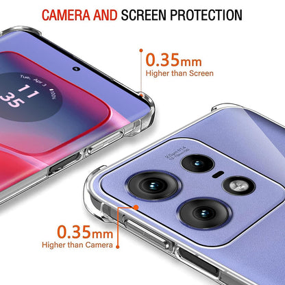 Deksel for Motorola Edge 50 Pro, Techsuit, Støtsikker Klar, Transparent