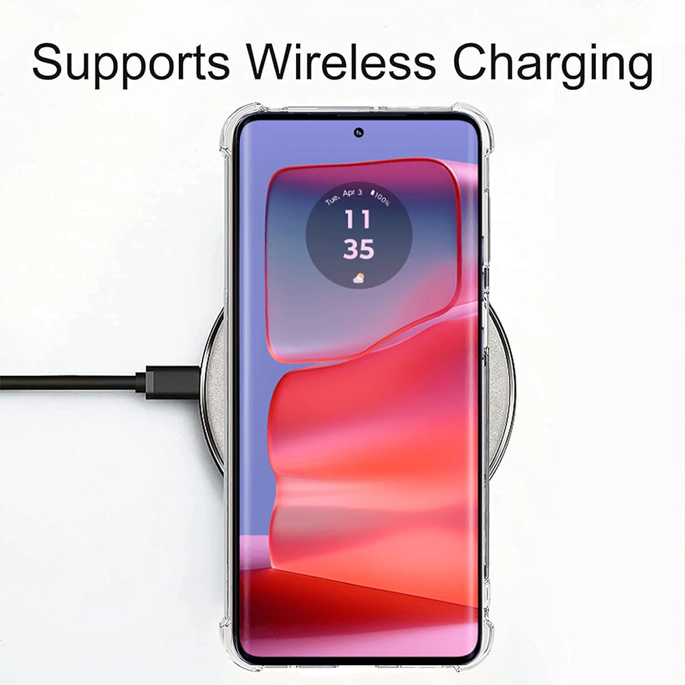 Deksel for Motorola Edge 50 Pro, Techsuit, Støtsikker Klar, Transparent