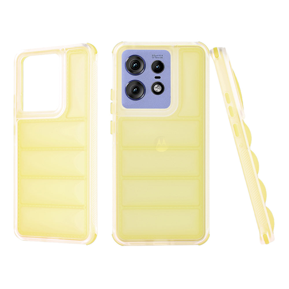 Deksel for Motorola Edge 50 Pro, Techsuit, Wave Shield, Gul