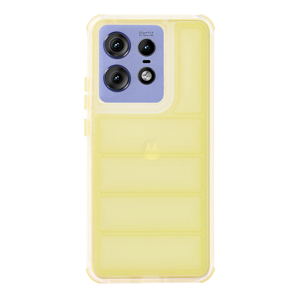 Deksel for Motorola Edge 50 Pro, Techsuit, Wave Shield, Gul