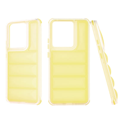 Deksel for Motorola Edge 50 Pro, Techsuit, Wave Shield, Gul