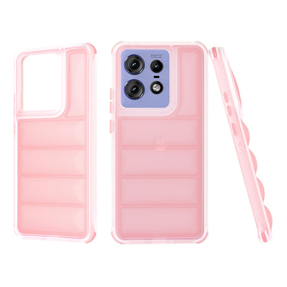 Deksel til Motorola Edge 50 Pro, Techsuit, Wave Shield, Rosa