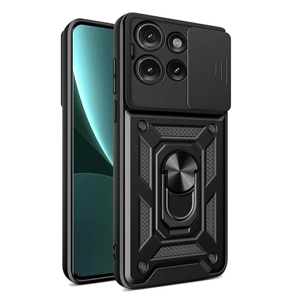 Deksel til Motorola Edge 50, Techsuit, CamShield, Svart