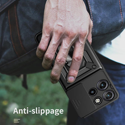 Deksel til Motorola Edge 50, Techsuit, CamShield, Svart