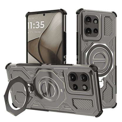 Deksel for Motorola Edge 50, Techsuit, Carbon Shield Pro, Røykfarget