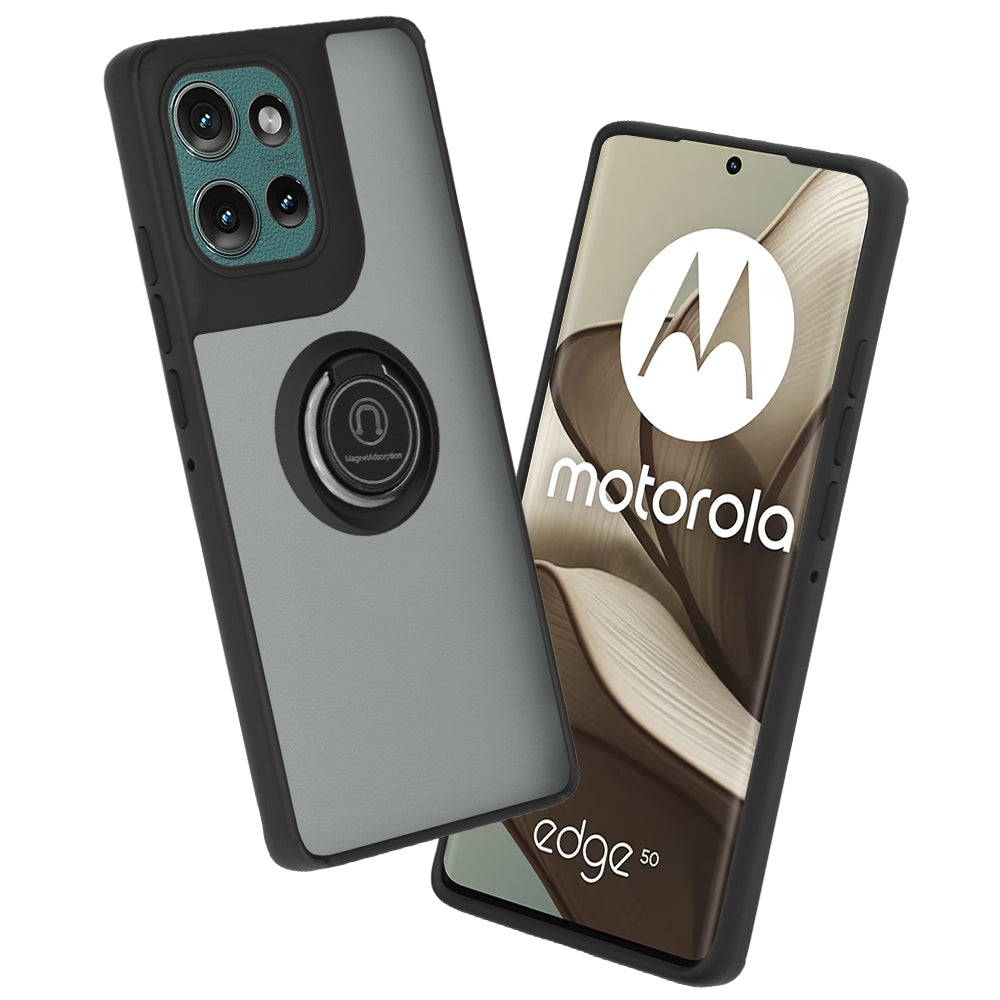 Deksel til Motorola Edge 50, Techsuit, Glinth, Svart