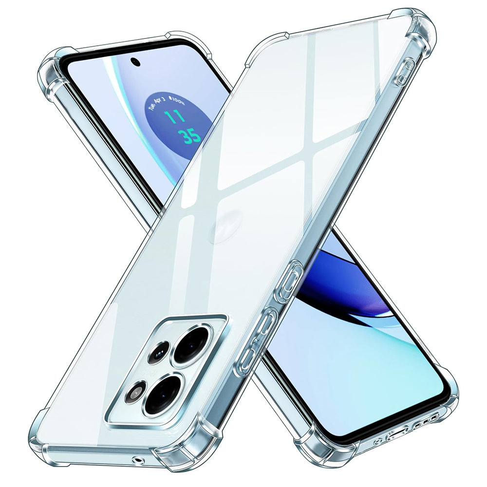Deksel for Motorola Edge 50, Techsuit, Støtsikker Klar, Transparent