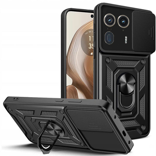 Deksel til Motorola Edge 50 Ultra, Techsuit, CamShield, Svart