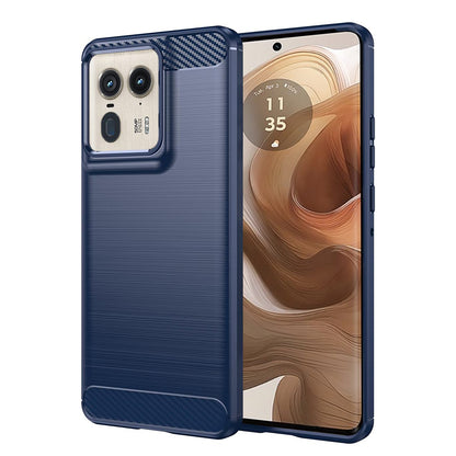 Deksel til Motorola Edge 50 Ultra, Techsuit, Karbon, Blå