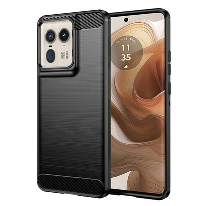 Deksel til Motorola Edge 50 Ultra, Techsuit, Karbon, Svart