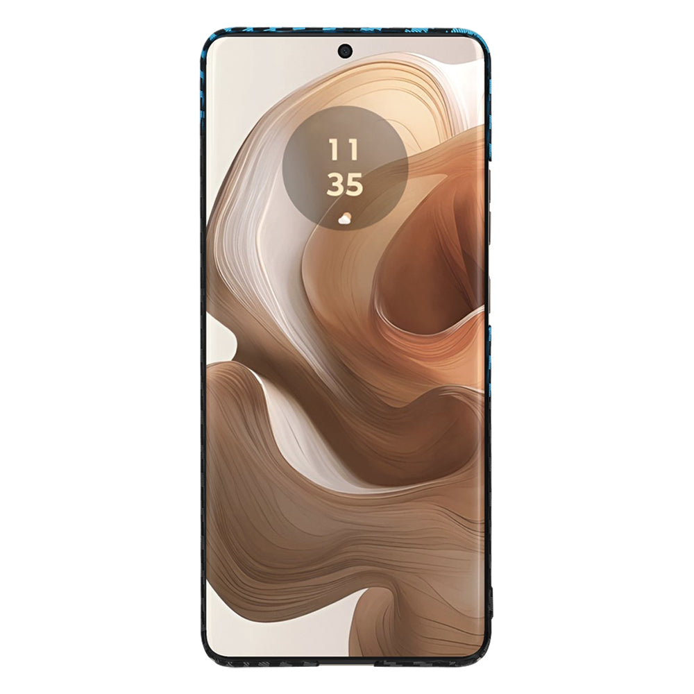 Deksel til Motorola Edge 50 Ultra, Techsuit, Carbonite FiberShell, Svart Bleu