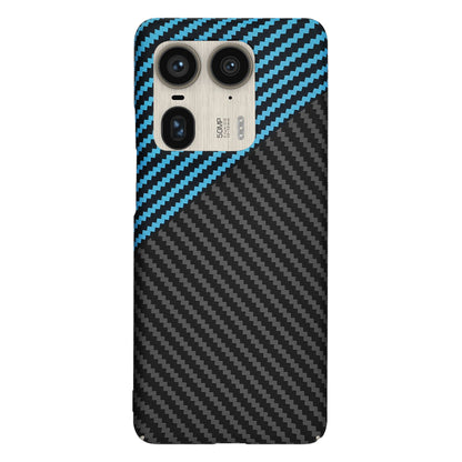 Deksel til Motorola Edge 50 Ultra, Techsuit, Carbonite FiberShell, Svart Bleu