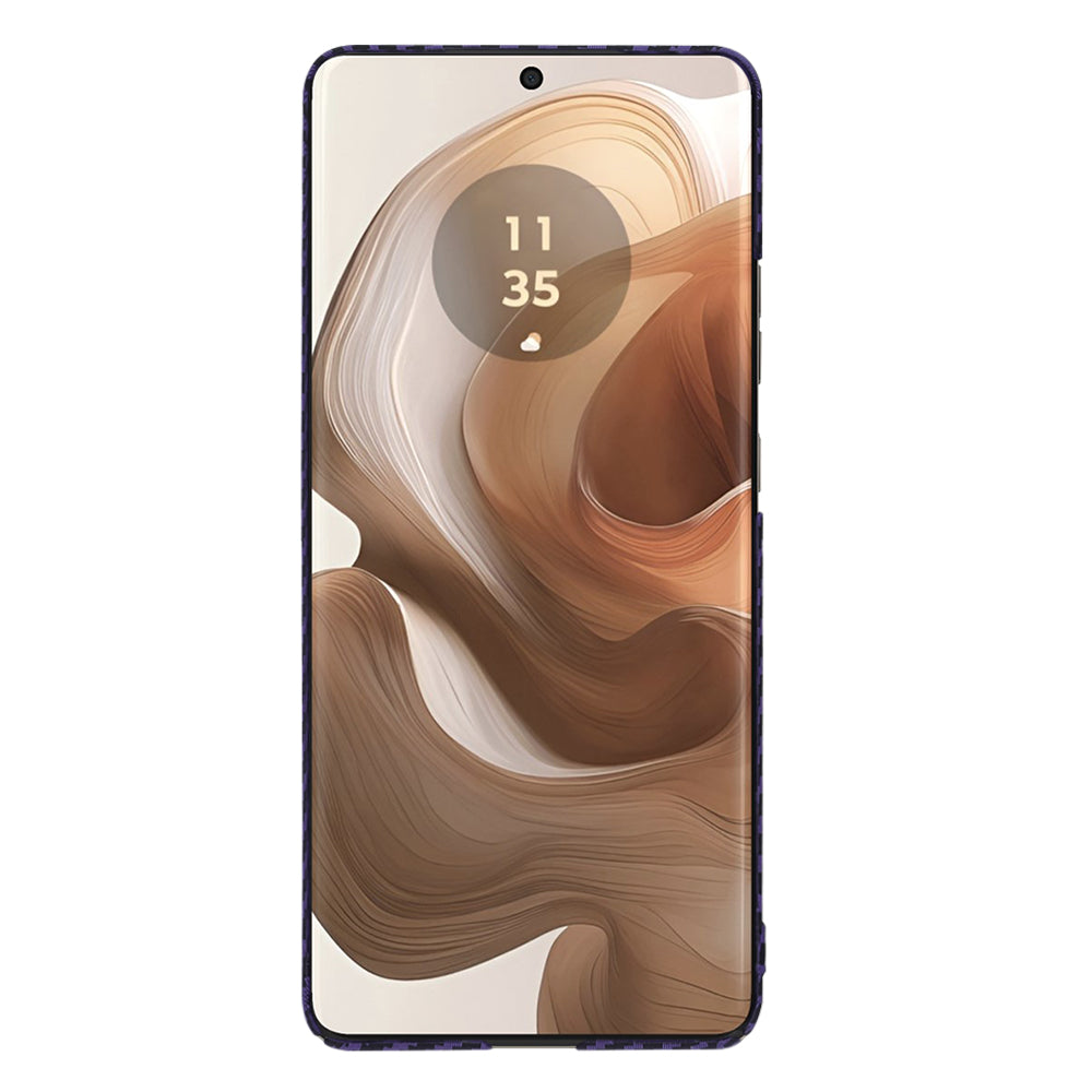 Deksel for Motorola Edge 50 Ultra, Techsuit, Carbonite FiberShell, Lilla