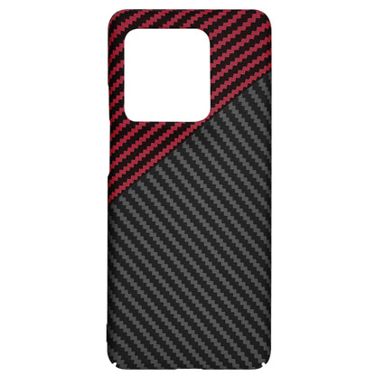 Deksel for Motorola Edge 50 Ultra, Techsuit, Carbonite FiberShell, Svart Rød