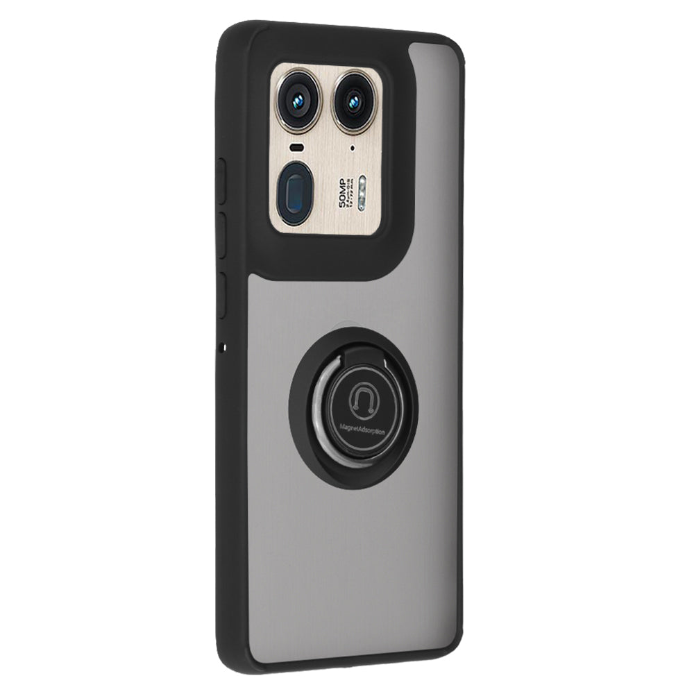 Deksel for Motorola Edge 50 Ultra, Techsuit, Glinth, Svart