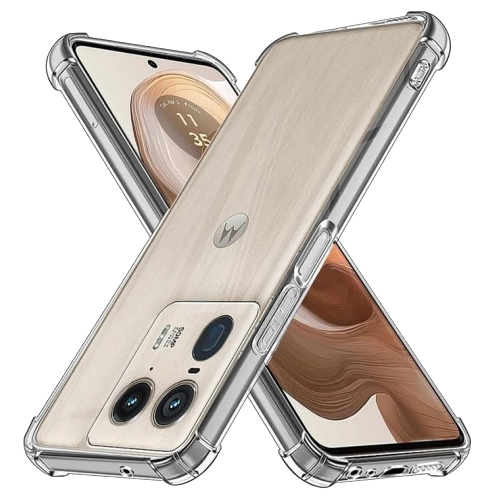 Deksel for Motorola Edge 50 Ultra, Techsuit, Støtsikker Klar, Transparent