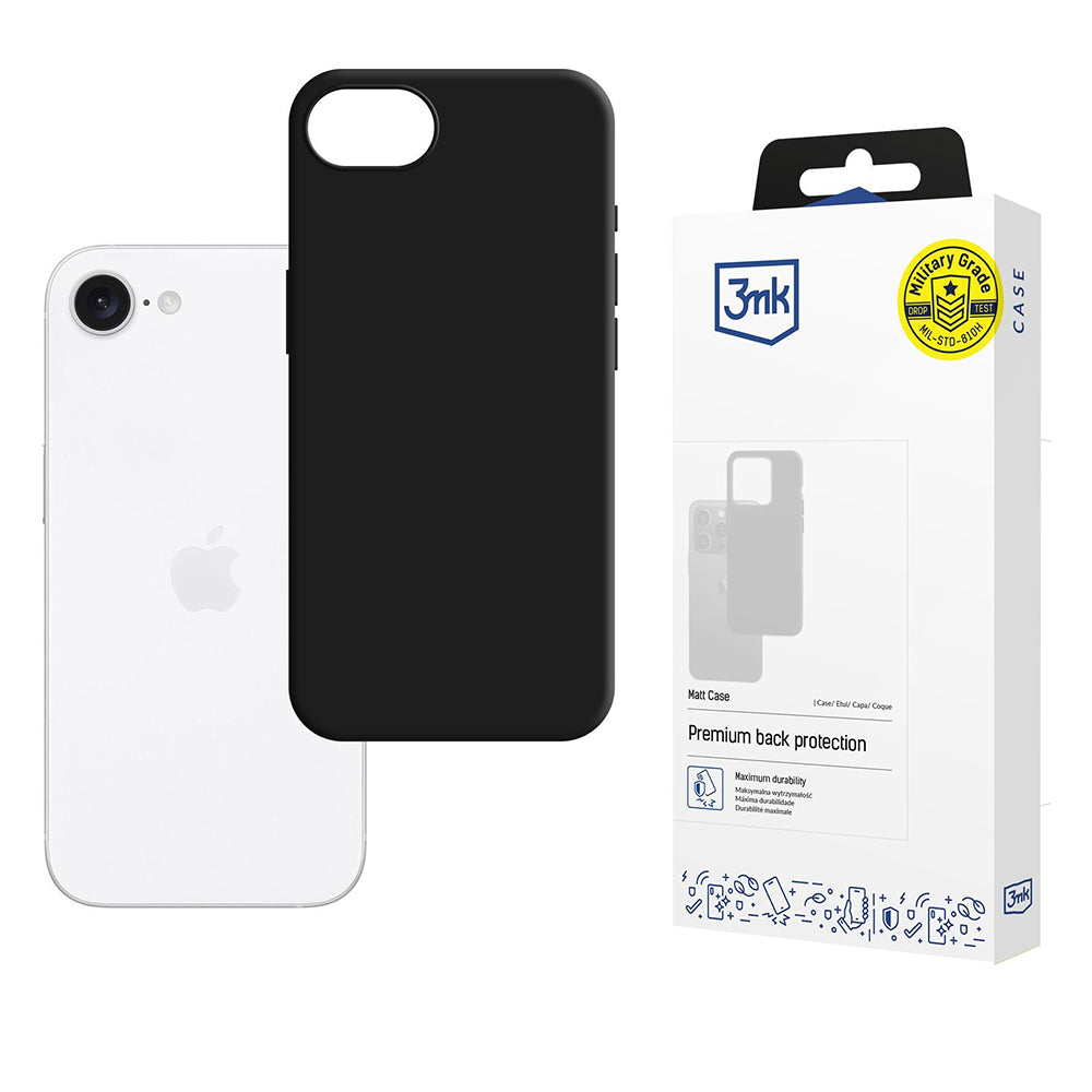 Deksel for Motorola Edge 60 Fusion / Edge 60, 3MK, Matt svart