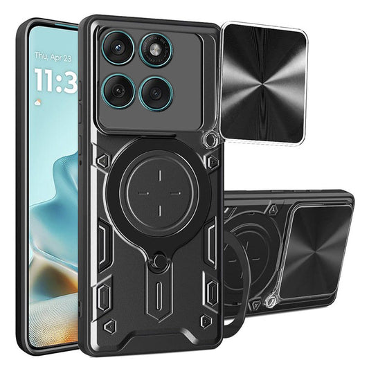 Deksel for Motorola Edge 60 Fusion / Edge 60, Techsuit, CamGuard Pro, Svart
