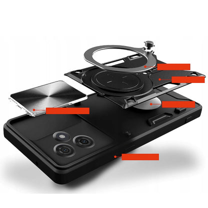 Deksel for Motorola Edge 60 Fusion / Edge 60, Techsuit, CamGuard Pro, Svart