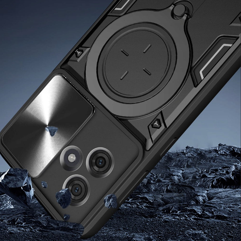 Deksel for Motorola Edge 60 Fusion / Edge 60, Techsuit, CamGuard Pro, Svart