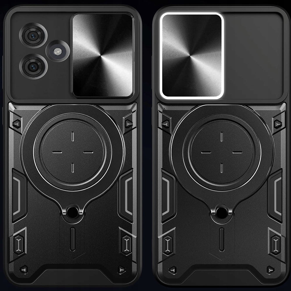 Deksel for Motorola Edge 60 Fusion / Edge 60, Techsuit, CamGuard Pro, Svart