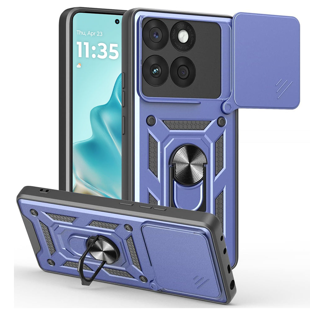 Deksel til Motorola Edge 60 Fusion / Edge 60, Techsuit, CamShield, Blå