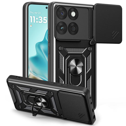 Deksel for Motorola Edge 60 Fusion / Edge 60, Techsuit, CamShield, Svart