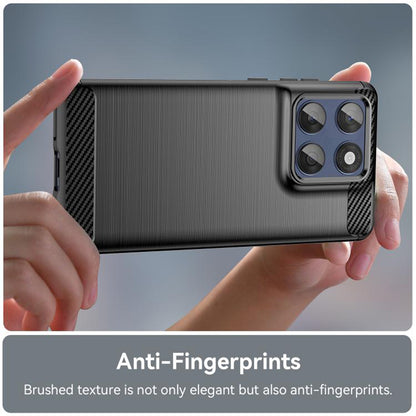 Deksel for Motorola Edge 60 Fusion / Edge 60, Techsuit, Karbon, Svart