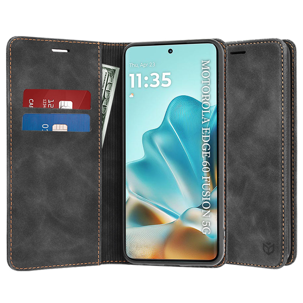 Deksel til Motorola Edge 60 Fusion / Edge 60, Techsuit, Confy, Svart