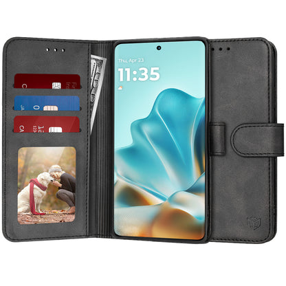 Deksel for Motorola Edge 60 Fusion / Edge 60, Techsuit, Diary Book, Svart