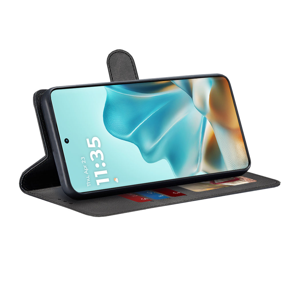 Deksel for Motorola Edge 60 Fusion / Edge 60, Techsuit, Diary Book, Svart