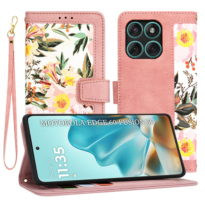 Deksel til Motorola Edge 60 Fusion / Edge 60, Techsuit, FlipCraft, Rosa